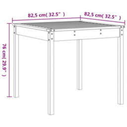 Berkfield 3 Piece Garden Bistro Set Honey Brown Solid Wood Pine - thumbnail 9