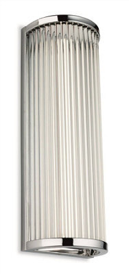 Luminosa Lighting Luminosa Jewel Integrated Led Bathroom Flush Wall Light Chrome With Clear Glass Rods Ip44