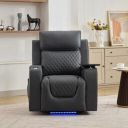 Byron Electric Riser Recliner Chair With Massage And Heat - Grey - thumbnail 9