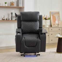 Byron Electric Riser Recliner Chair With Massage And Heat - Grey - thumbnail 8