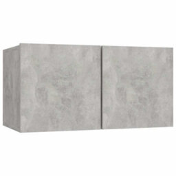 Berkfield Classic 5 Piece Tv Cabinet Set Concrete Grey Engineered Wood - thumbnail 5