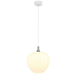 Luminosa Lighting Luminosa Maxy 29Cm Dome Pendant Ceiling Light White Matt Opal Glass Shade 1X E27