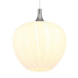Luminosa Lighting Luminosa Maxy 29Cm Dome Pendant Ceiling Light White Matt Opal Glass Shade 1X E27 - thumbnail 3