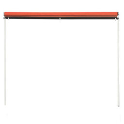 Berkfield Retractable Awning 150X150 Cm Orange And Brown - thumbnail 4