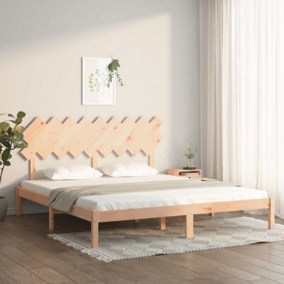 Berkfield Bed Frame 180X200 Cm 6Ft Super King Solid Wood - image 1