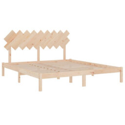 Berkfield Bed Frame 180X200 Cm 6Ft Super King Solid Wood - thumbnail 4