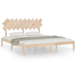 Berkfield Bed Frame 180X200 Cm 6Ft Super King Solid Wood - thumbnail 2