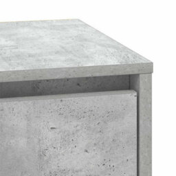 Berkfield Modern Bedside Cabinet With Led Lights Concrete Grey 39X34.5X50 Cm - thumbnail 9