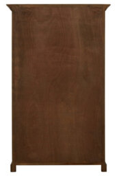 Orsina 2 Door Cabinet With Shelves,whitewashed Pine Storage Cabinet,wooden Display Unit With Frosted Glass Doors - thumbnail 3
