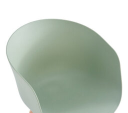 Nordlys Set Of 4 Wood And Mint Green Polypropylene Dining Chairs Modern Design Style Dining Room - thumbnail 6