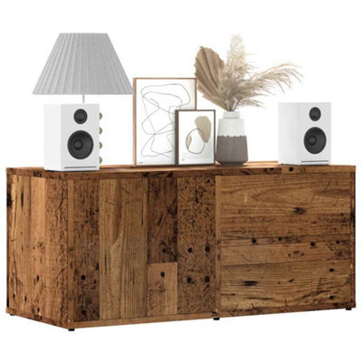 Berkfield Tv Cabinet Old Wood 80X34X35.5 Cm Engineered Wood - image 1