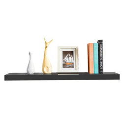 Innoteck 60Cm High Gloss Grey Floating Wall Shelf