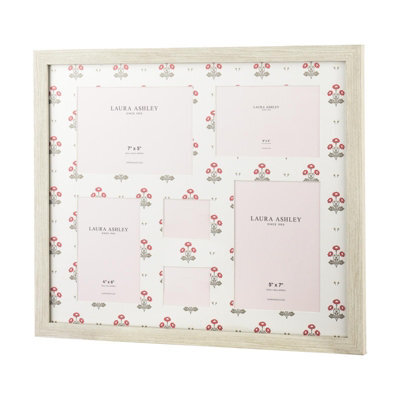 Laura Ashley Harthill Daisies Photo Frame Matt White And Multi Coloured - image 1