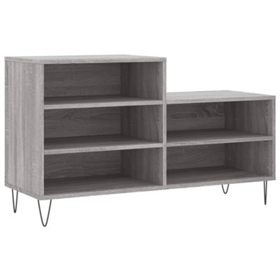 Berkfield Modern Shoe Cabinet Grey Sonoma 102X36X60 Cm Engineered Wood