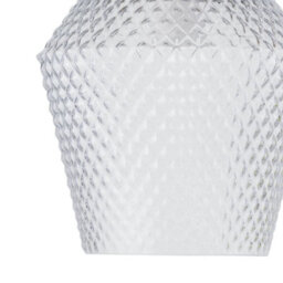 First Choice Lighting Set Of 2 Porter - Clear Textured Glass Easy Fit Pendant Shades - thumbnail 3