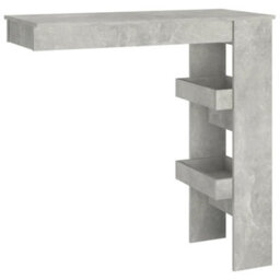 Vidaxl Wall Bar Table Concrete Grey 102X45X103.5 Cm Engineered Wood - thumbnail 2