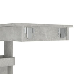Vidaxl Wall Bar Table Concrete Grey 102X45X103.5 Cm Engineered Wood - thumbnail 8