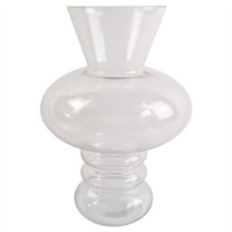 Leaf 95Cm Red Chrysanthemum Artificial Flowers Glass Bubble Vase - thumbnail 4