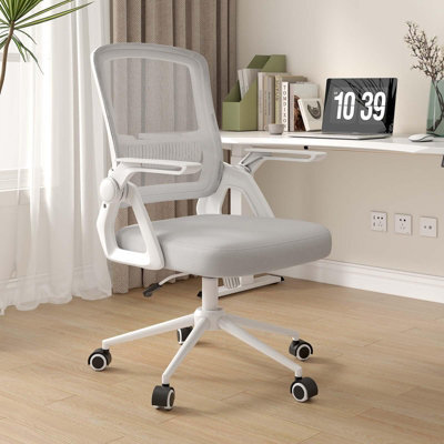 Onemill Executive Office Chair With Padded Seat Cushion, Flip-Up Armrest And Lumbar Support For Home Or Office Use - image 1