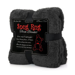 Snug Rug Blanket Luxury Sherpa Fleece Sofa Tv Throw Gift Blankets 127X178Cm - Slate Grey - thumbnail 8