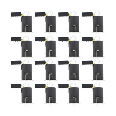 First Choice Lighting Set Of 16 Fire Bathroom Downlights - Chrome Ip65 Recessed Downlights - image 1