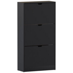 Lassic Vida Designs 3 Drawer Black Shoe Cabinet - Fsc Certified - thumbnail 9
