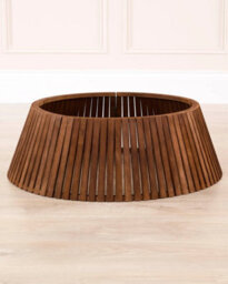 Werchristmas 72 Cm Brown Wooden Christmas Tree Collar - thumbnail 6