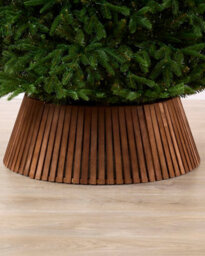 Werchristmas 72 Cm Brown Wooden Christmas Tree Collar - thumbnail 2