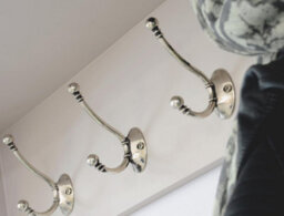 Statement Furniture Tetbury Large Wall Mounted Wooden Coat Rack With Storage - Truffle - thumbnail 3
