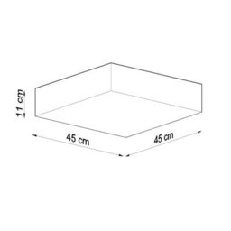 Sollux Lighting Horus Polyvinyl Chloride (Pvc) White 3 Light Classic Ceiling Light - thumbnail 4