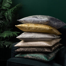 Wylder Seymour Metallic Jacquard Piped Feather Filled Cushion - thumbnail 5