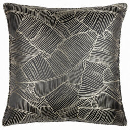 Wylder Seymour Metallic Jacquard Piped Feather Filled Cushion - thumbnail 1