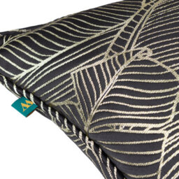 Wylder Seymour Metallic Jacquard Piped Feather Filled Cushion - thumbnail 3
