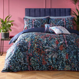 Soirée Tessa Super Soft Navy Velvet Filled Cushion - thumbnail 3
