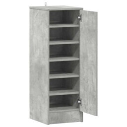 Berkfield Durable Shoe Cabinet Concrete Grey 32X35X92 Cm Engineered Wood - thumbnail 5
