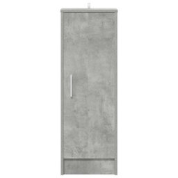Berkfield Durable Shoe Cabinet Concrete Grey 32X35X92 Cm Engineered Wood - thumbnail 4