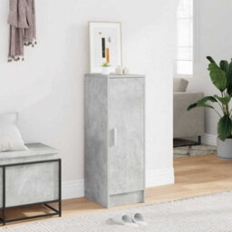 Berkfield Durable Shoe Cabinet Concrete Grey 32X35X92 Cm Engineered Wood - thumbnail 2