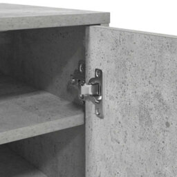 Berkfield Durable Shoe Cabinet Concrete Grey 32X35X92 Cm Engineered Wood - thumbnail 9