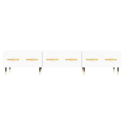 Berkfield Sturdy Tv Cabinet White 150X36X30 Cm Engineered Wood - thumbnail 5