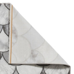 Grey Silver Abstract Optical/ (3D) Easy To Clean Rug For Bedroom & Living Room-120Cm X 170Cm - thumbnail 7