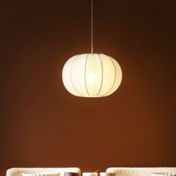 Wyld And Coco Elegant Hanging Pendant Lamp White Nylon Shade Modern Design For Living Room And Bedroom Lighting - thumbnail 2