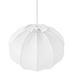 Wyld And Coco Elegant Hanging Pendant Lamp White Nylon Shade Modern Design For Living Room And Bedroom Lighting - thumbnail 4