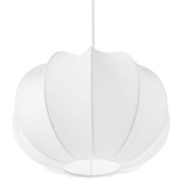 Wyld And Coco Elegant Hanging Pendant Lamp White Nylon Shade Modern Design For Living Room And Bedroom Lighting - thumbnail 5