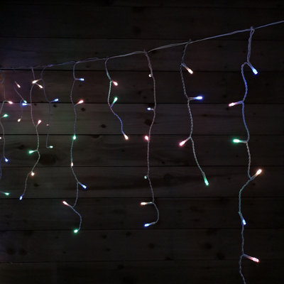 Samuel Alexander 600 Led Multifunction Pastel Icicle Indoor Outdoor Christmas Lights - image 1