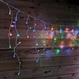 Samuel Alexander 600 Led Multifunction Pastel Icicle Indoor Outdoor Christmas Lights - thumbnail 2