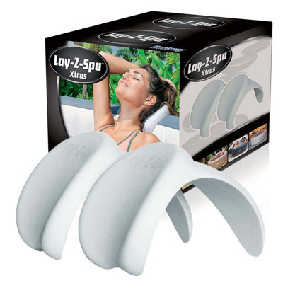 Crystals Set Of 2 Lay-Z-Spa Hot Tub Soft Pillow Head Rest Neck Cushion - image 1