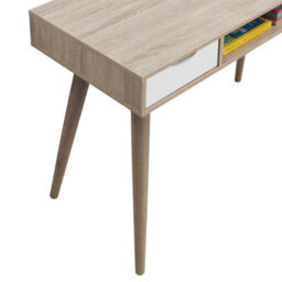 Timber Art Design Scandinavian Laptop Computer Desk Office Furniture Retro Nordic Table White - thumbnail 5