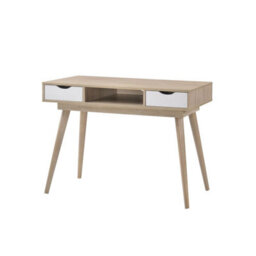 Timber Art Design Scandinavian Laptop Computer Desk Office Furniture Retro Nordic Table White - thumbnail 2