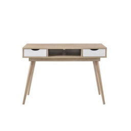 Timber Art Design Scandinavian Laptop Computer Desk Office Furniture Retro Nordic Table White - thumbnail 3