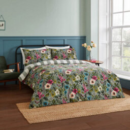 Wylder Hidcote Manor Botanical Duvet Set, Super King, Blue - thumbnail 4